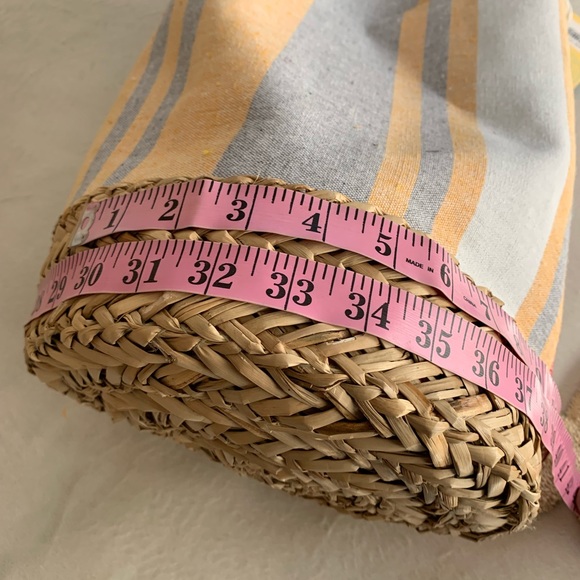 CARIBBEAN JOE canvas striped multi functional tote with rope strap NWT - Picture 10 of 14